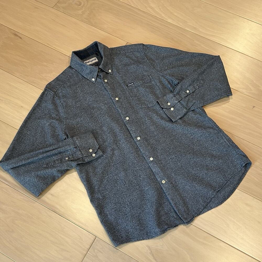 Barbour Buckley Cotton Tailored Fit Button Up Long Sleeve Men’s Small